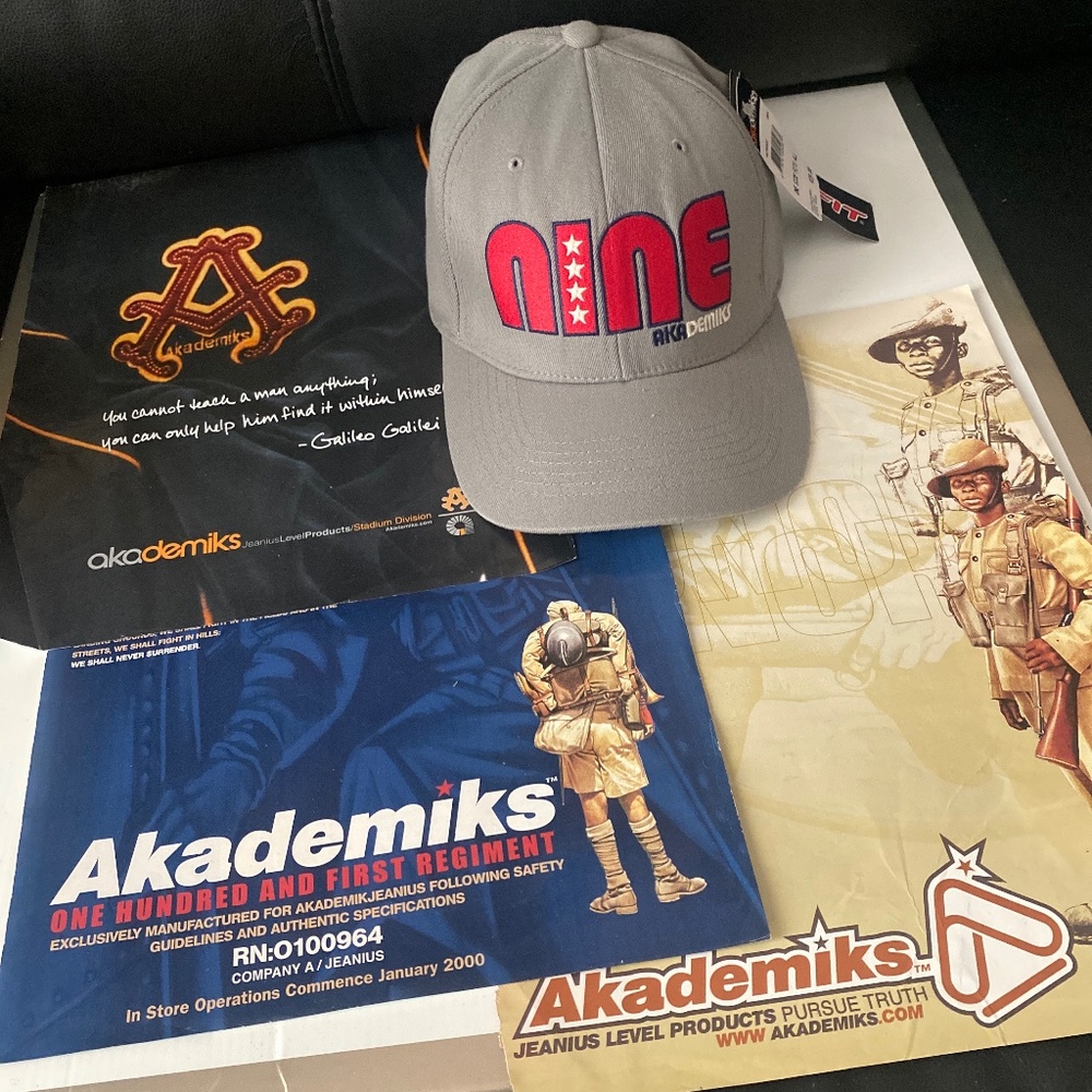 Akademiks Nine Vintage Cap  Grey  Sz One Size